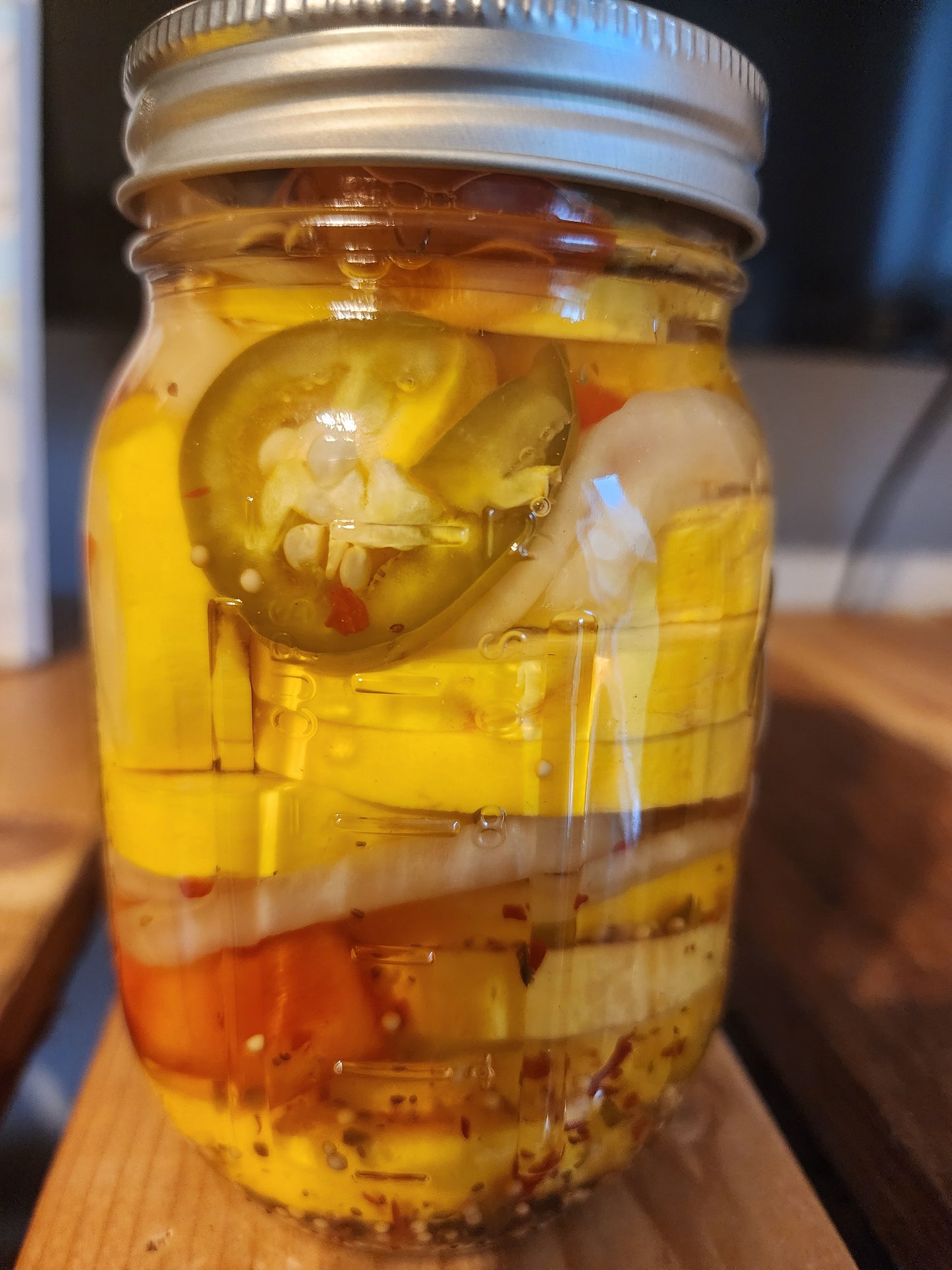 Spicy Pickled Squash