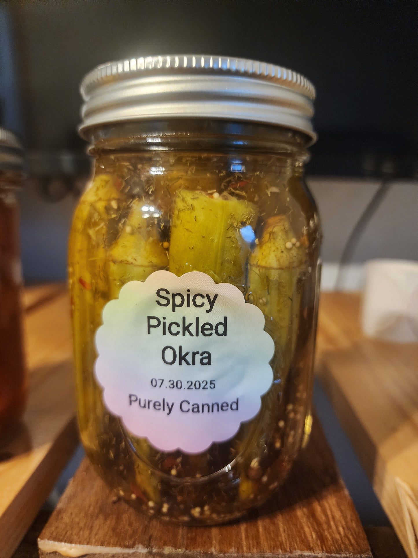 Spicy Pickled Okra