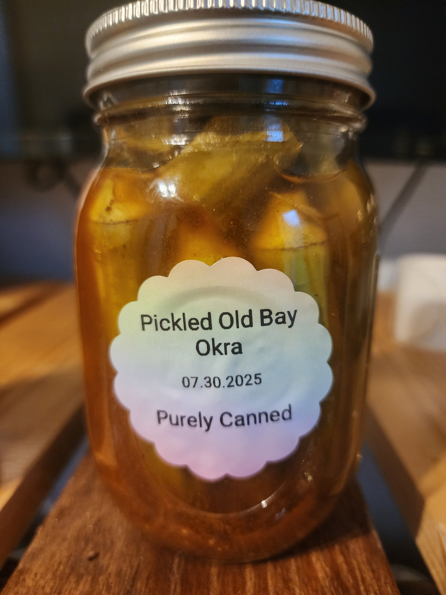 Pickled Old Bay Okra