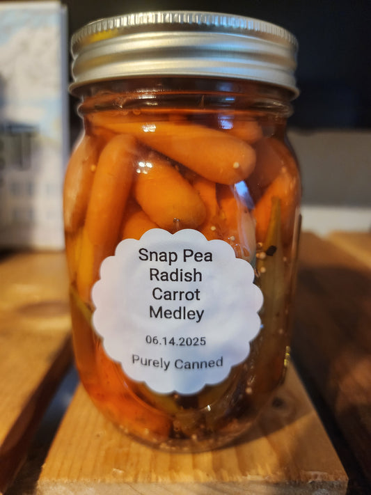 Pickled Snap Pea, Radish and Carrot Medley